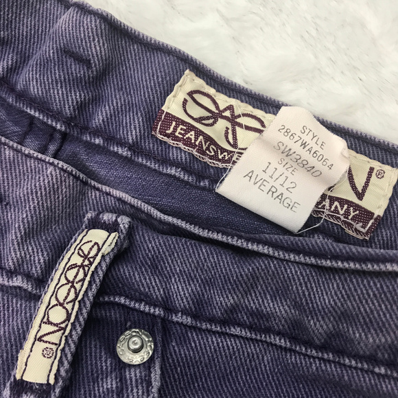 Vintage 80s High Waisted Purple Sasson Mom Shorts - Picture 3 of 4